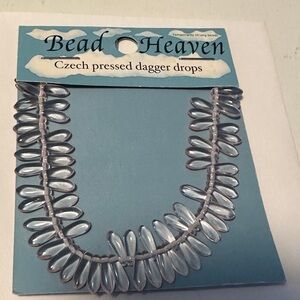 Bead Heaven Jewelry Beads and Components #68665 Rose Pink Dagger Drops